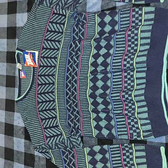 Vintage. Made in USA. DEADSTOCK. TAIL. Thick cotton knit sweater. XL. - Picture 13 of 16